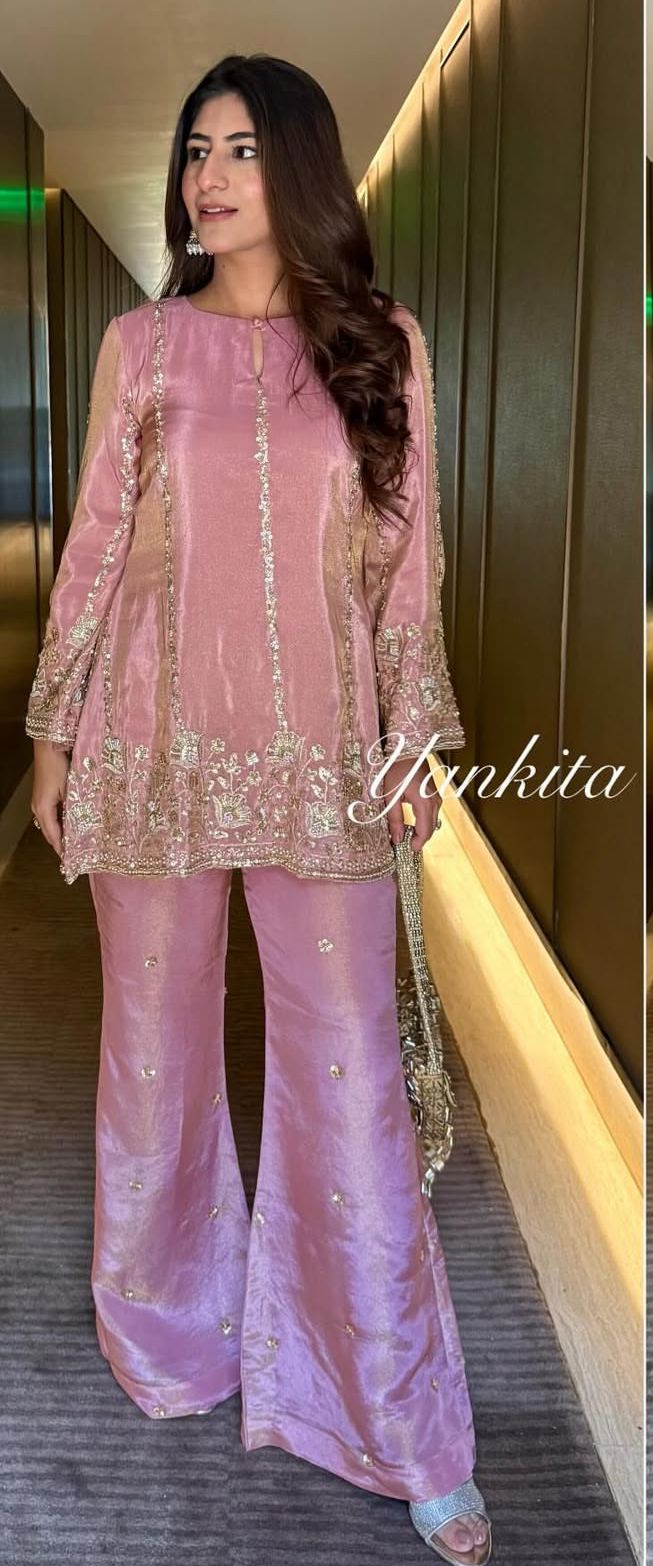Party Wear Indo Western Palazzo Suit For Women