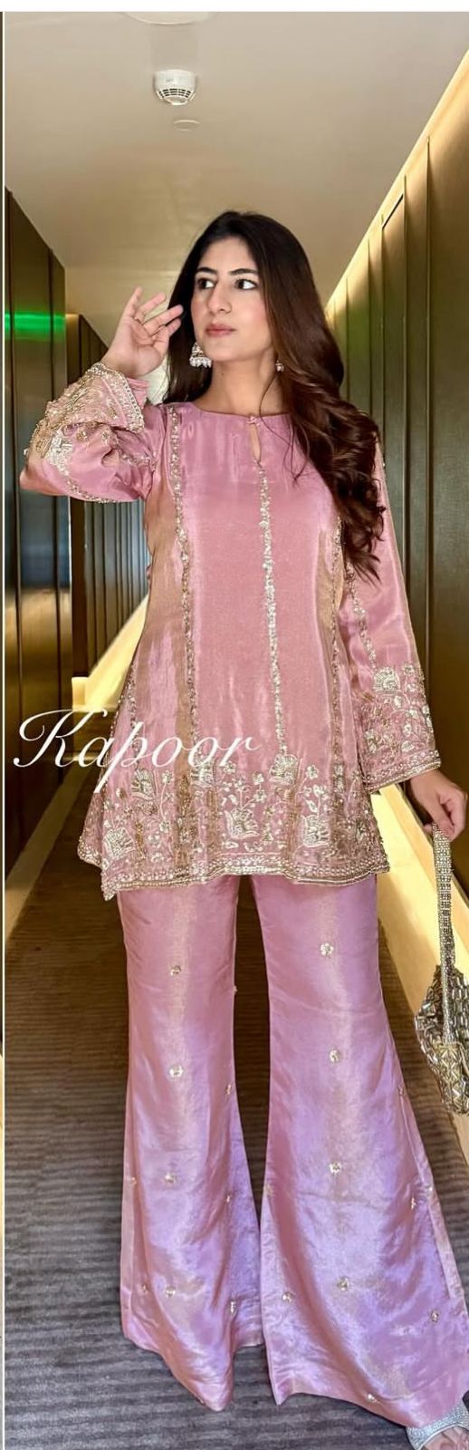 Party Wear Indo Western Palazzo Suit For Women