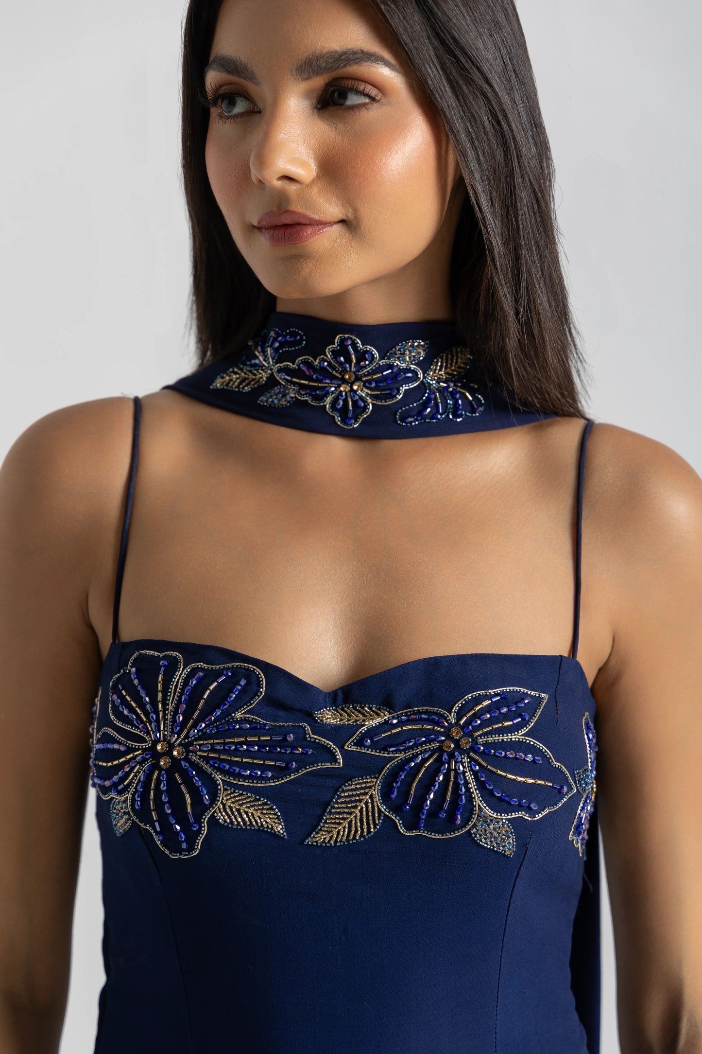 Blue Party Wear Palazzo Sharara Set | Perfect for Farewell, Sangeet & Festive Occasions