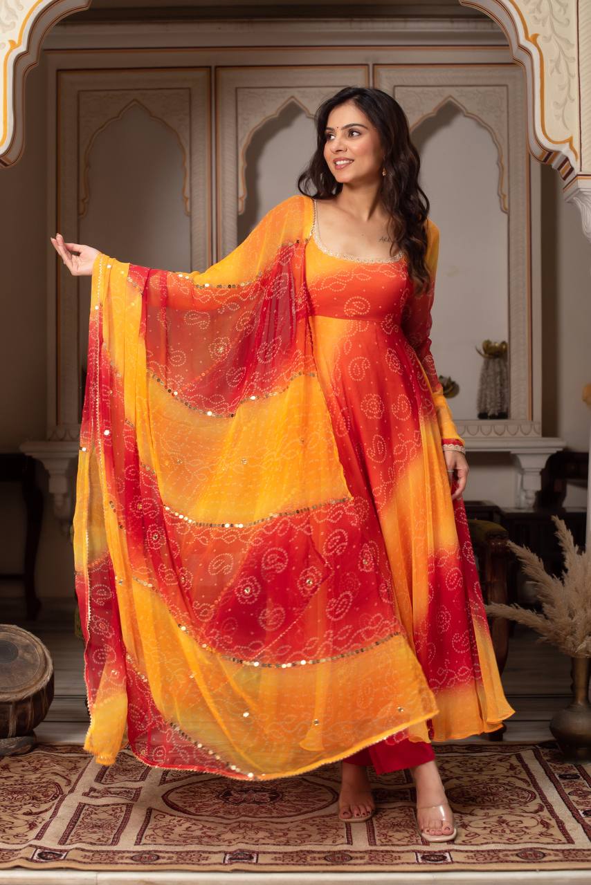 Premium Anarkali Suit Set with Dupatta & Pant – Festive & Wedding Collection