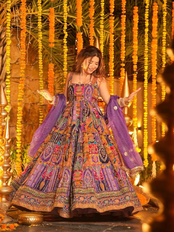 Wedding Party Wear Embroidered Maxi Suit Set | Prefect For Party Wear Gown