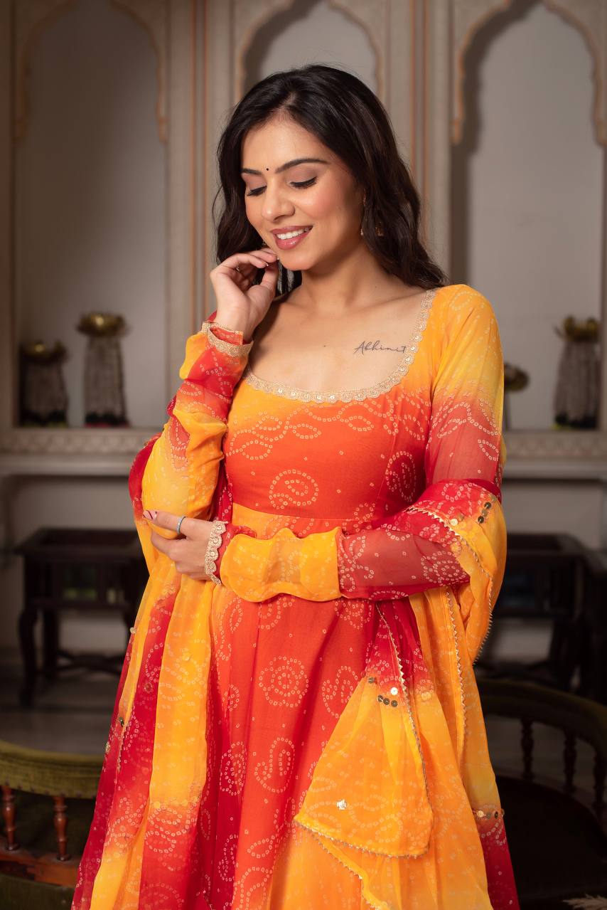 Premium Anarkali Suit Set with Dupatta & Pant – Festive & Wedding Collection