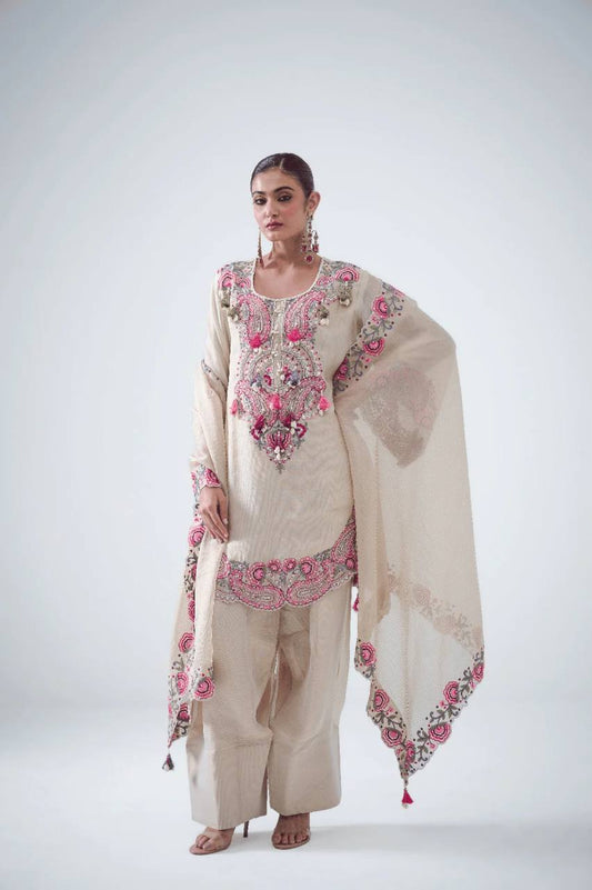 Rakhi Special Designer Farshi Suit Set with Dupatta Set For Women