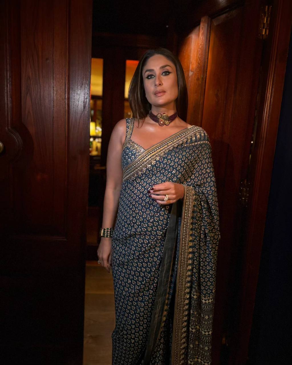 Bollywood Inspired Mirror Work Saree for Wedding & Sangeet