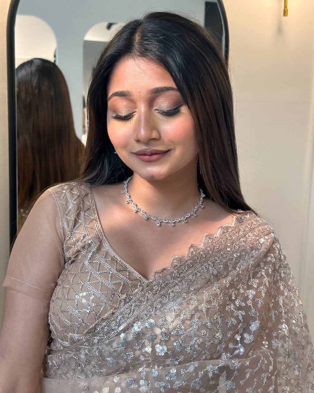 Premium Party Wear Soft Net Saree with Fancy Sequin Thread Work