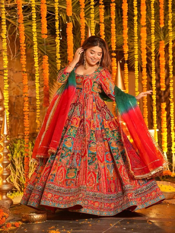 Wedding Party Wear Embroidered Maxi Suit Set | Prefect For Party Wear Gown