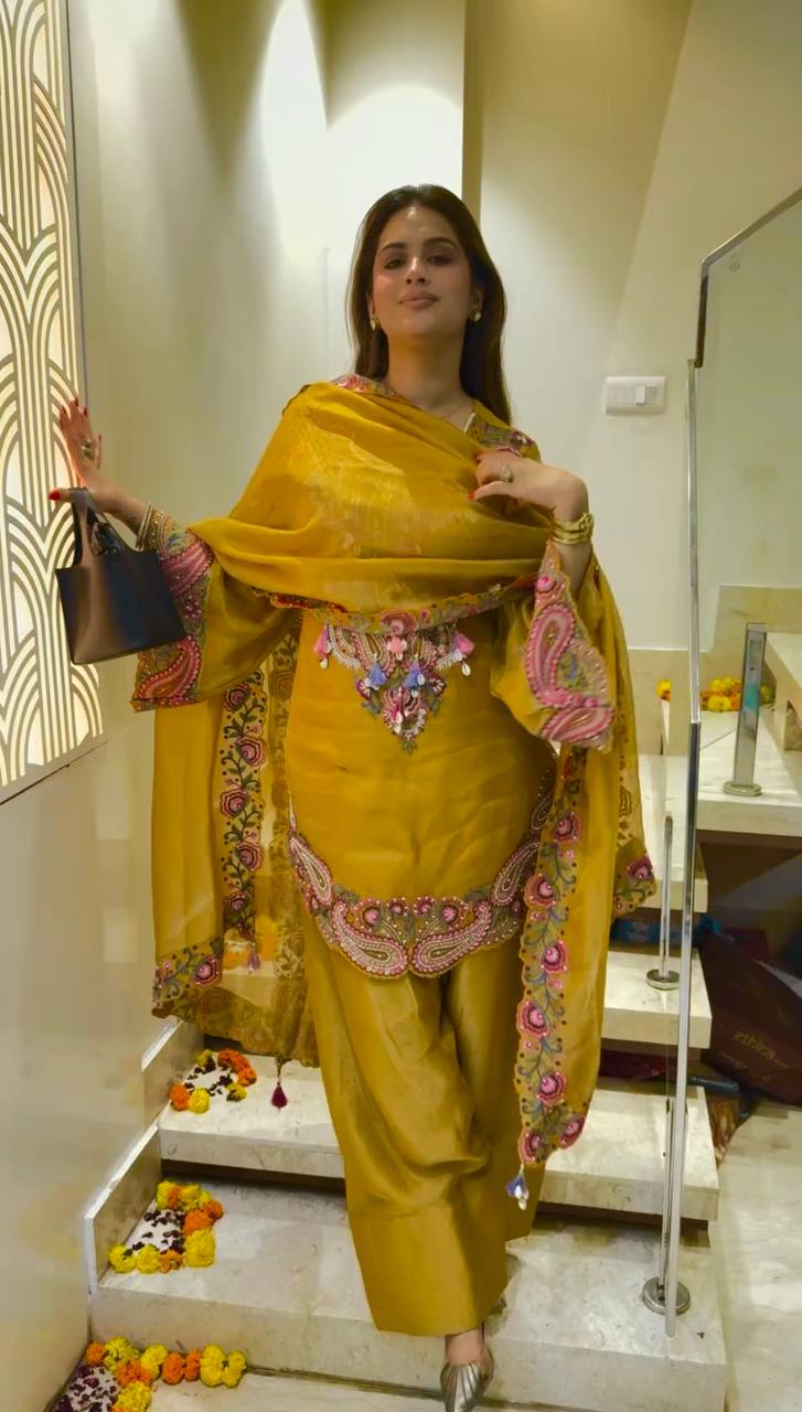 Rakhi Special Designer Farshi Suit Set with Dupatta Set For Women