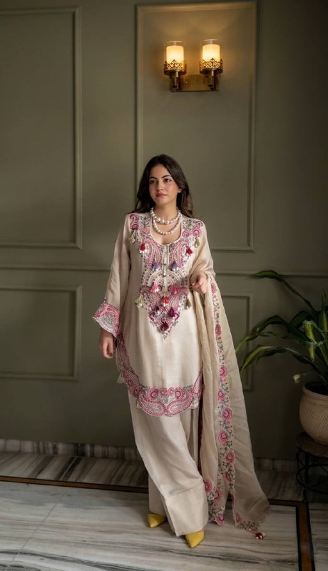 Rakhi Special Designer Farshi Suit Set with Dupatta Set For Women