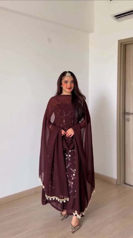 Party Wear Embroidered Anarkali Palazzo Suit Set | Stylish Wedding & Festive Wear