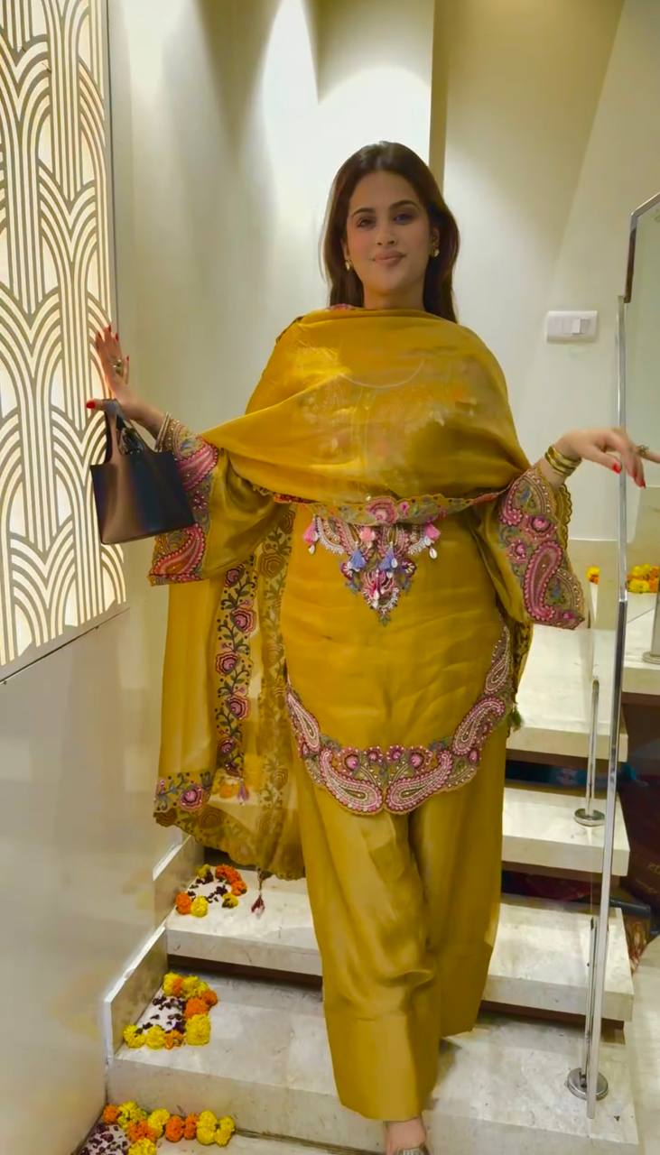 Rakhi Special Designer Farshi Suit Set with Dupatta Set For Women