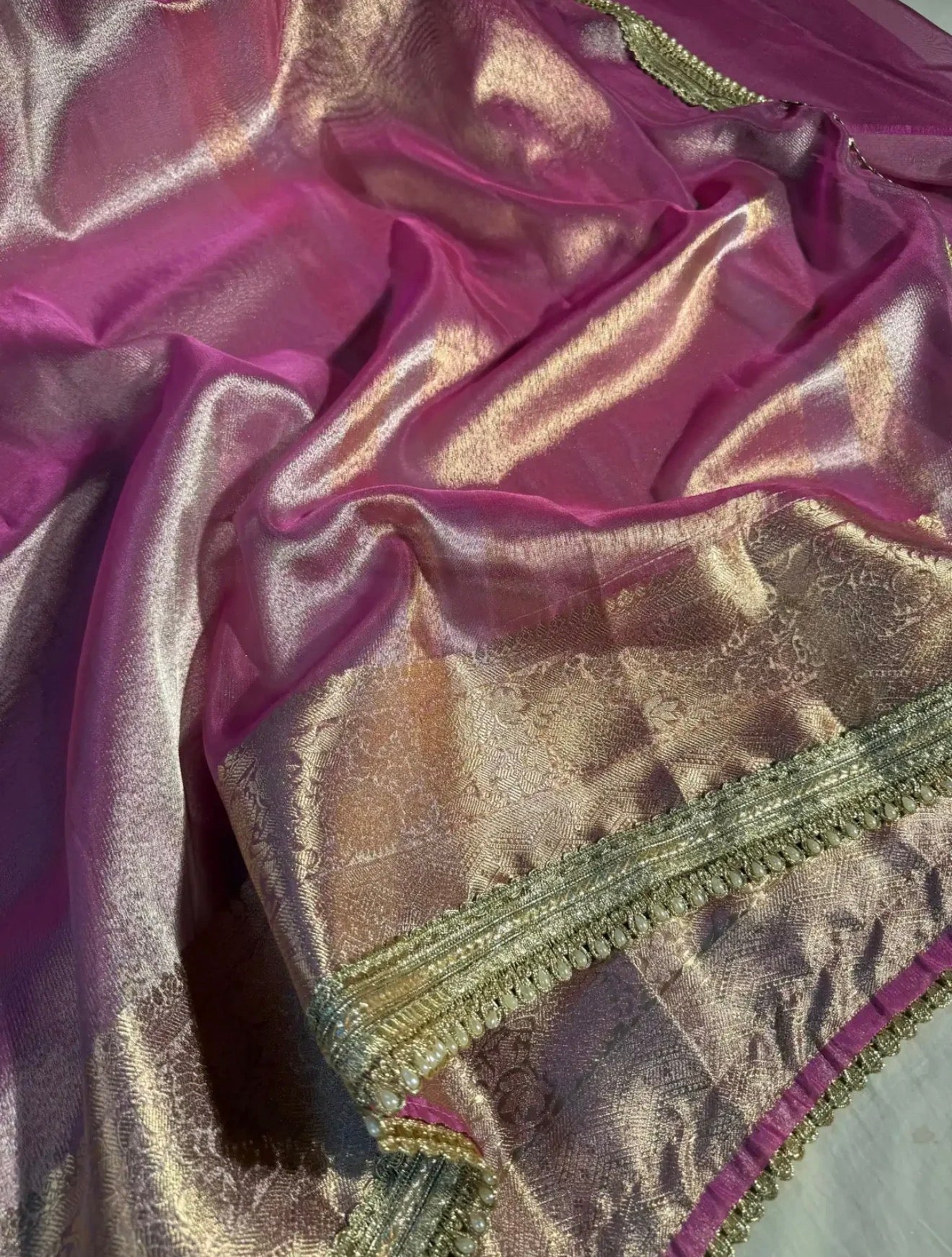 Bollywood Inspired Pink Wedding Wear Designer Saree Set For Women | Party Wear Saree For Women