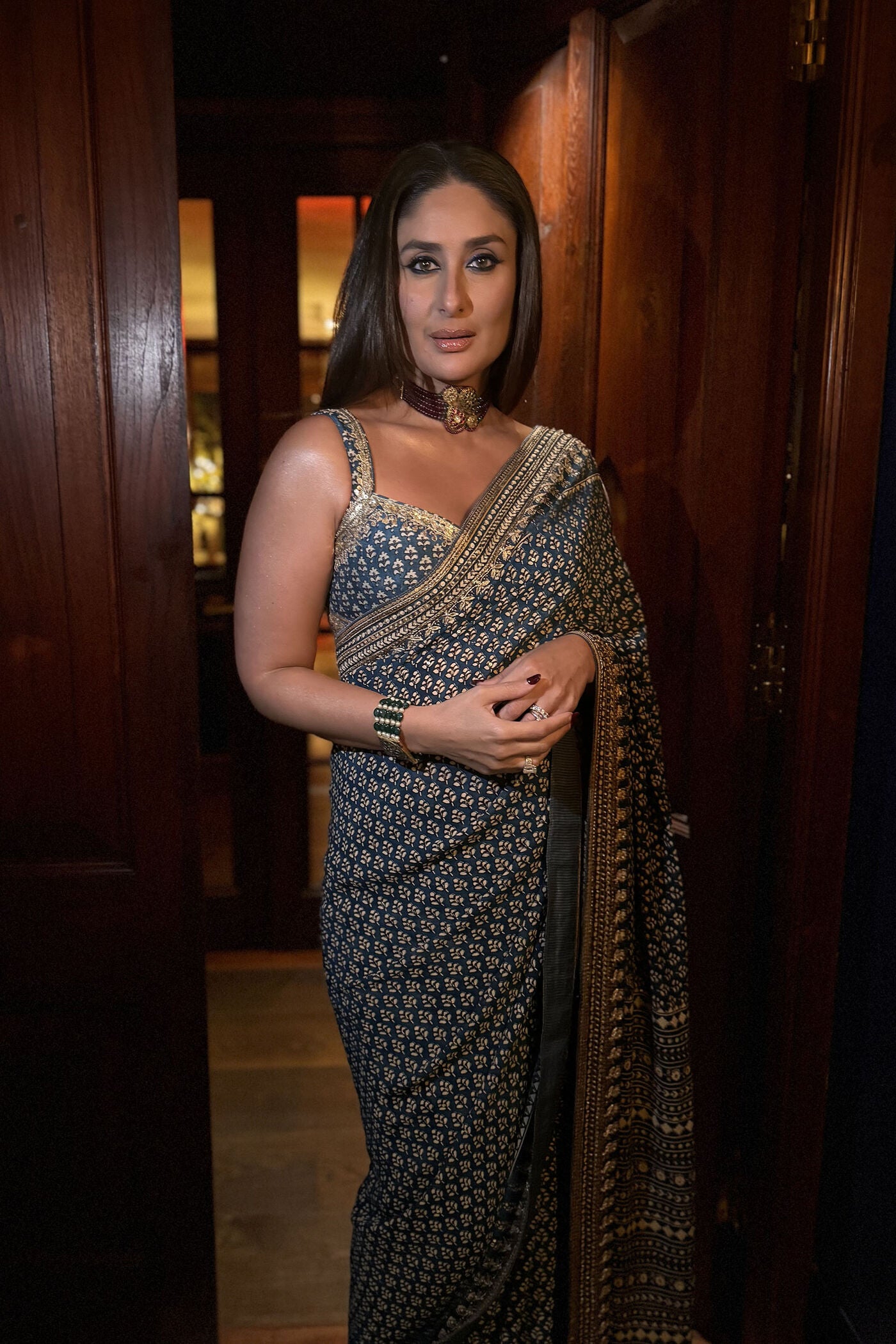 Bollywood Inspired Mirror Work Saree for Wedding & Sangeet