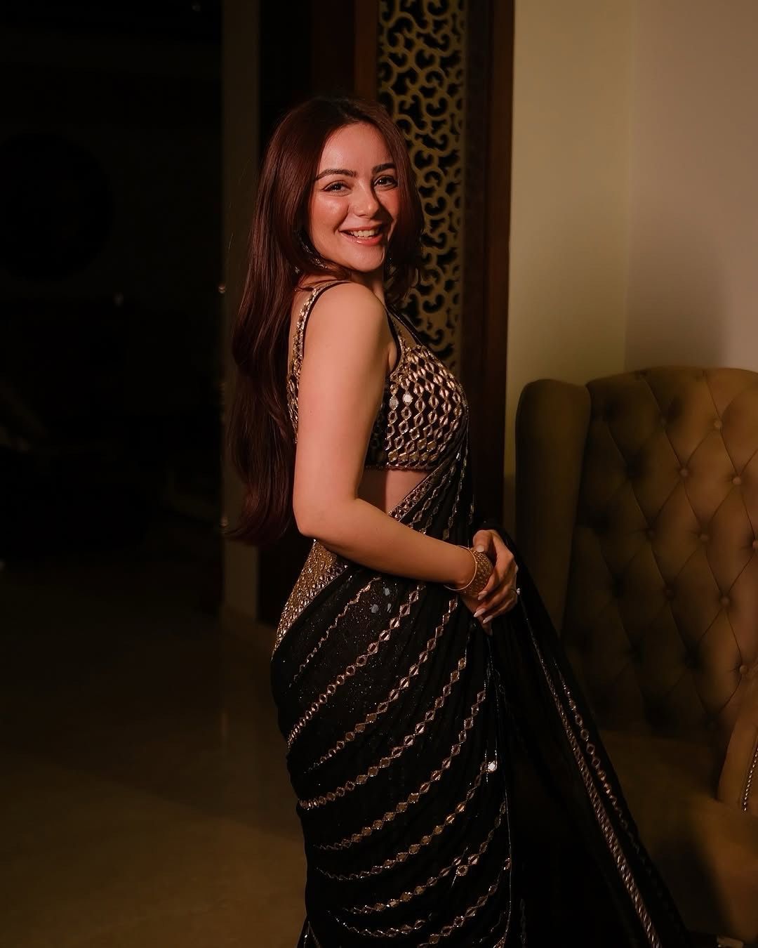 Wedding Wear Pure Georgette Ready To Wear Lehenga Saree For Women