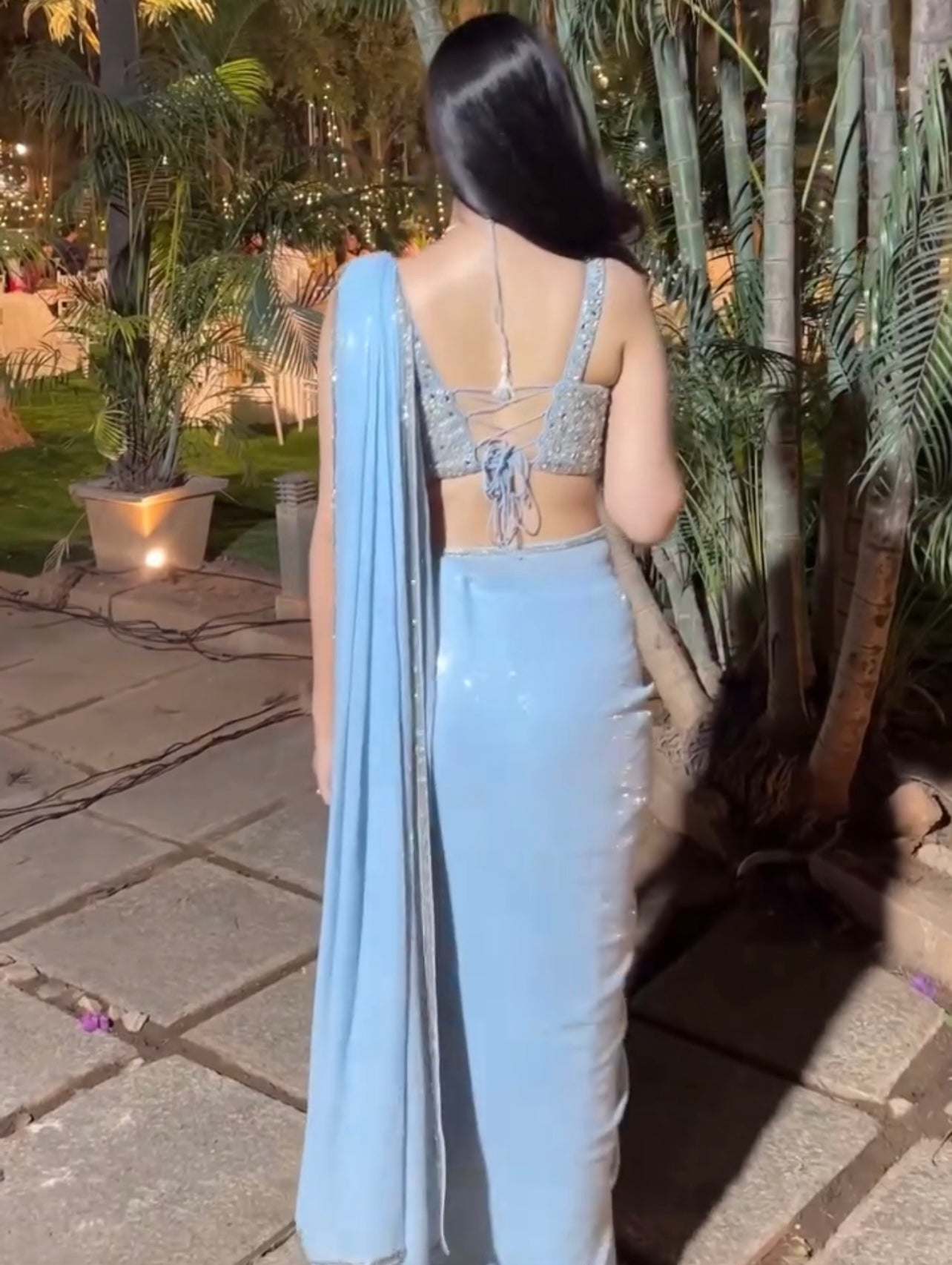 Wedding Wear 1-minute Ready To Wear sequins saree