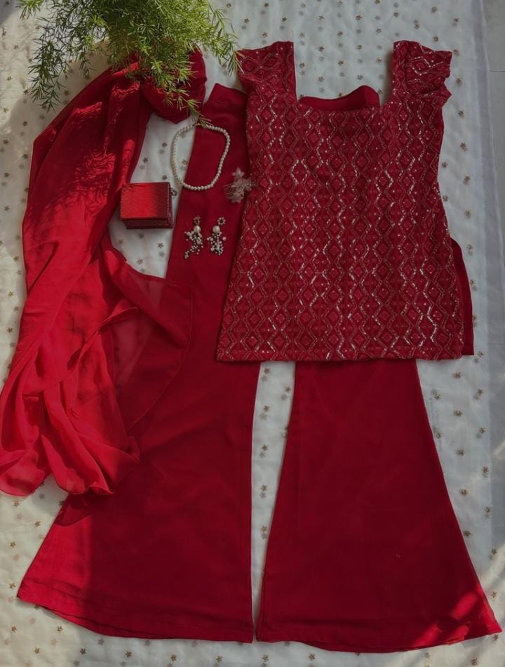 Bollywood Inspired 90s Style Iconic Palazzo Suit
