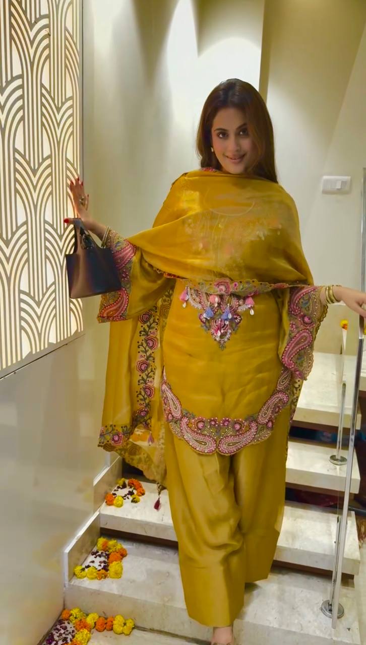 Rakhi Special Designer Farshi Suit Set with Dupatta Set For Women