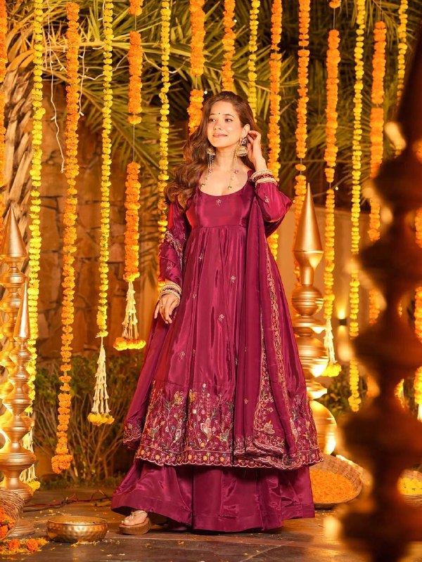 Heavy Wedding wear Anarkali Suit Set