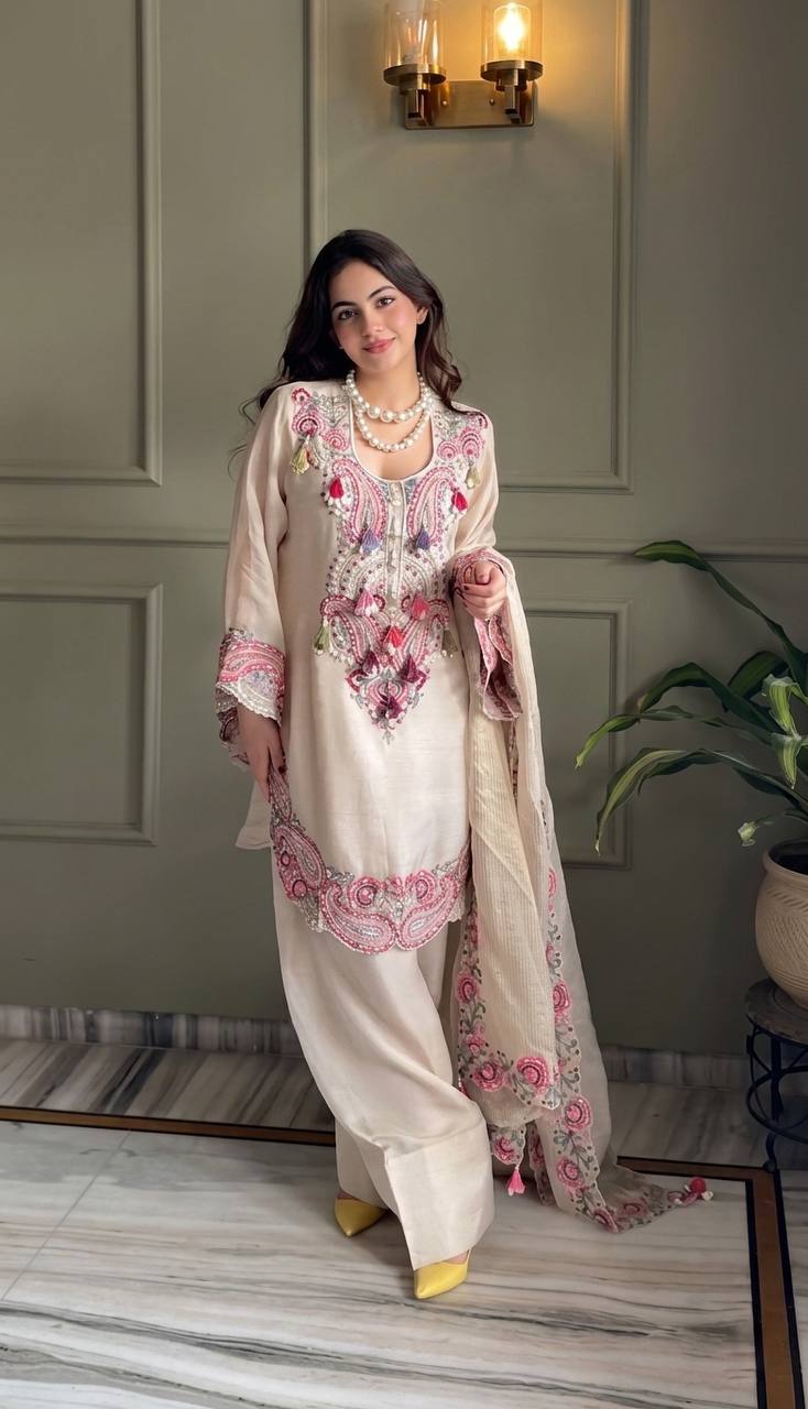Rakhi Special Designer Farshi Suit Set with Dupatta Set For Women