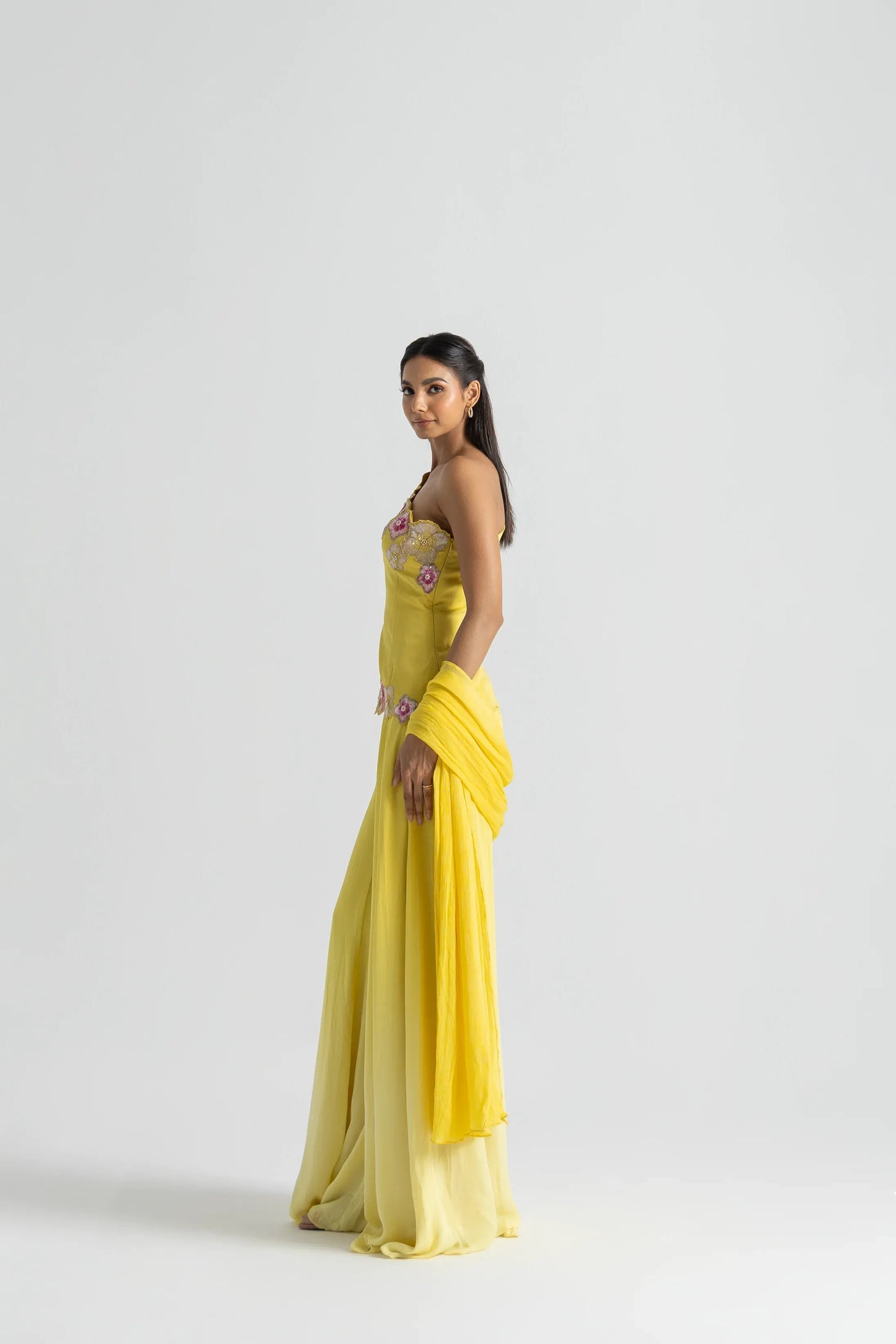 Sunshine Yellow Wear Sharara Suit Set with Dupatta | Perfect for Wedding, Sangeet  & Festive Wear